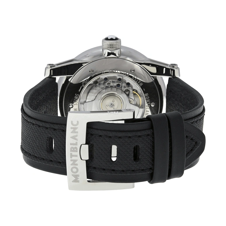 Montblanc,Tradition 40mm,40mm,Stainless Steel,White,Automatic,Day,Dule Time,MB110579