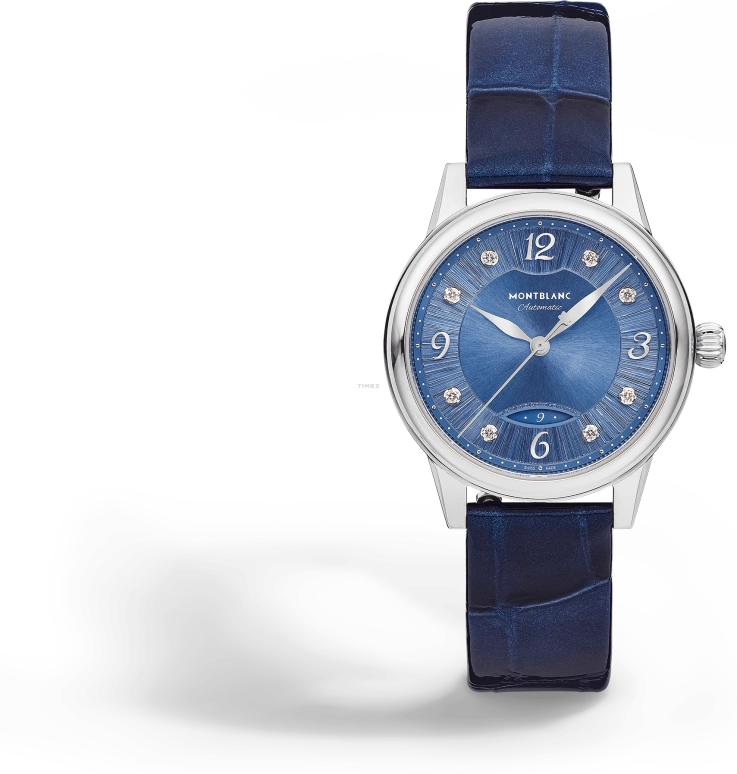 Montblanc,Boheme 30mm,30mm,Stainless Steel,Blue,Automatic,Day,38hours,MB133306