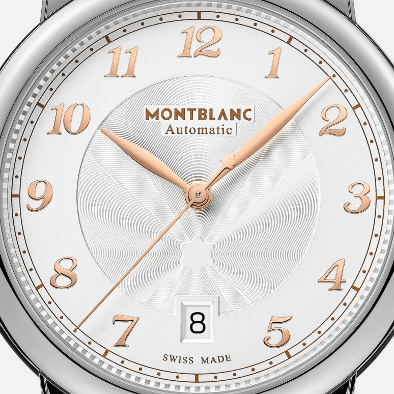 Montblanc,Star 39mm,39mm,Stainless Steel,Silver White,Automatic,Day,38hours,MB128685