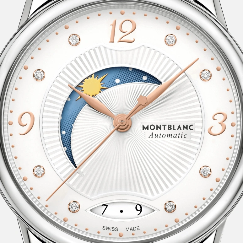 Montblanc,Boheme 34mm,34mm,Stainless Steel,Silver White,Automatic,Day,Day / Night Indication,MB119935