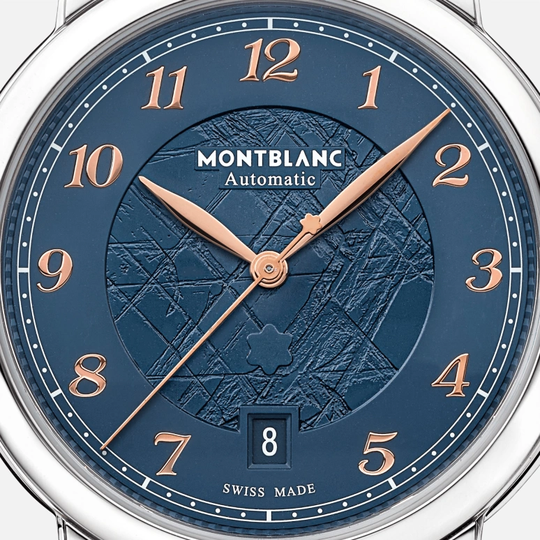 Montblanc,Star 39mm,39mm,Stainless Steel,Blue,Automatic,Day,Sapphire,Crystal Glass,MB129628