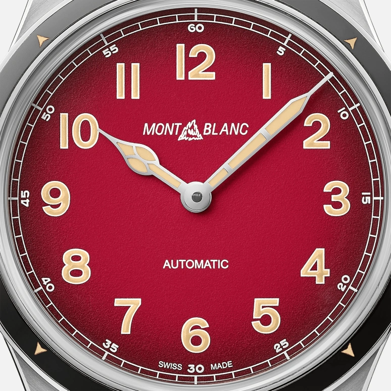 Montblanc,1858 40mm,40mm,Stainless Steel,Red,Automatic,38hours,In-house Caliber,MB126761