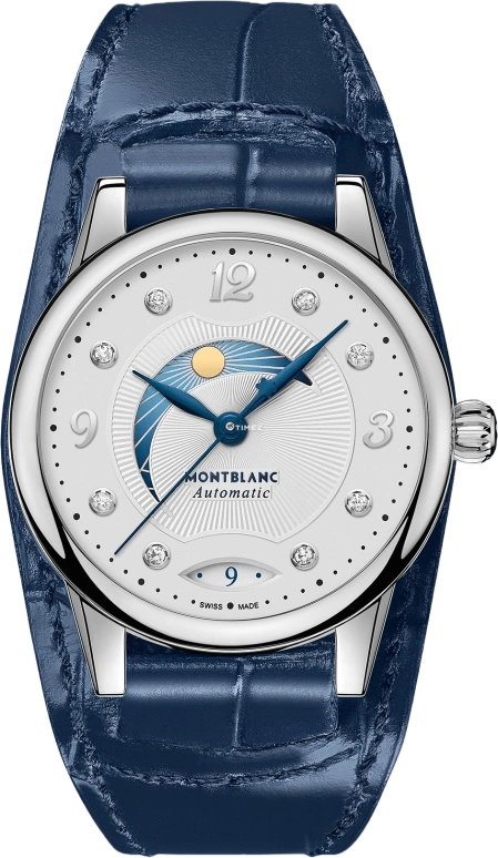 Montblanc,Boheme 30mm,30mm,Stainless Steel,Silver White,Automatic,Day,Day / Night Indication,MB127361