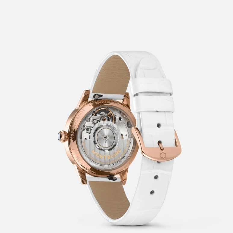 Montblanc,Boheme 30mm,30mm,Rose Gold,White,Automatic,Day,Day / Night Indication,MB129773