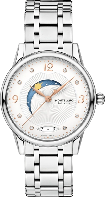 Montblanc,Boheme 34mm,34mm,Stainless Steel,Silver White,Automatic,Day,Day / Night Indication,MB119936