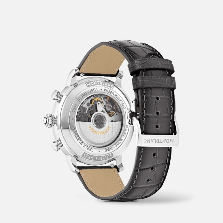 Montblanc,Star 42mm,42mm,Stainless Steel,Grey,Automatic,Chronograph,Day,MB130960