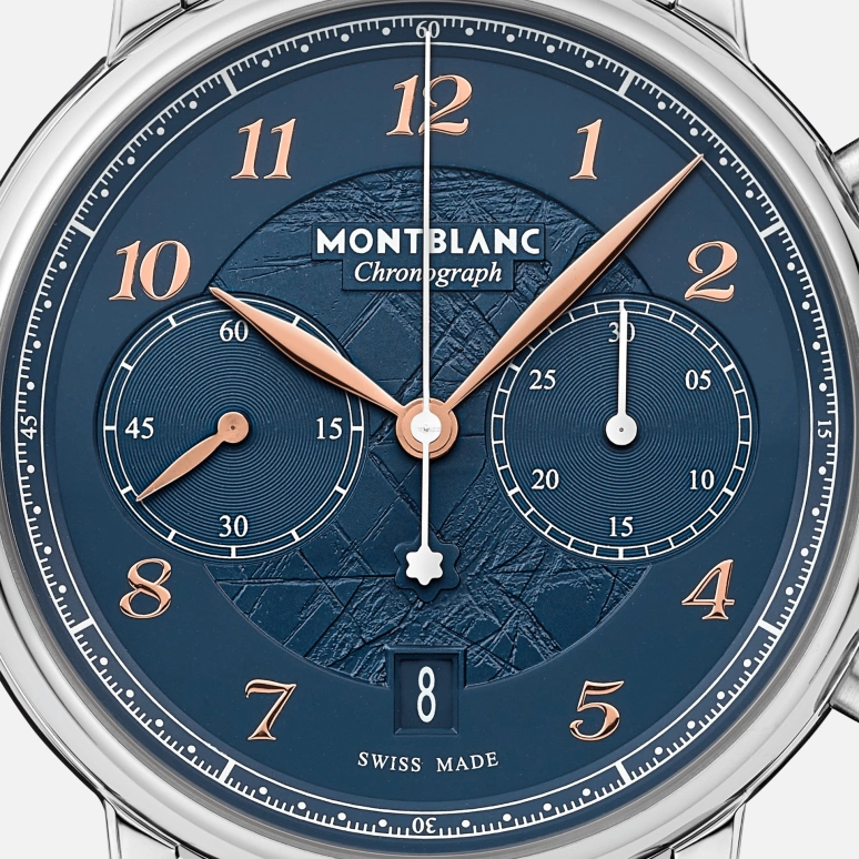 Montblanc,Star 42mm,42mm,Stainless Steel,Blue,Automatic,Day,Sapphire,MB129626