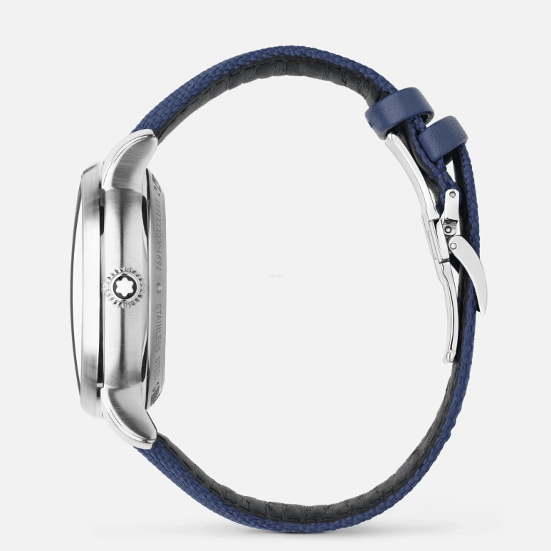 Montblanc,Star 43mm,43mm,Stainless Steel,White,Grey,Blue,Automatic,Chronograph,Day,Dule Time,Day / Night Indication,72hours,In-house Caliber,MB129764