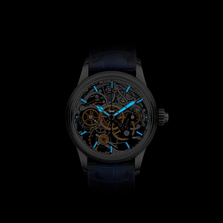 Montblanc,1858 43mm,43mm,Stainless Steel,Skeleton,Automatic,Chronograph,Sapphire,Crystal Glass,MB133296