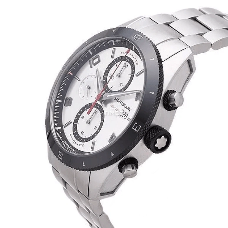 Montblanc,Timewalker 43mm,43mm,Stainless Steel,Silver White,Automatic,Chronograph,Day,MB116099