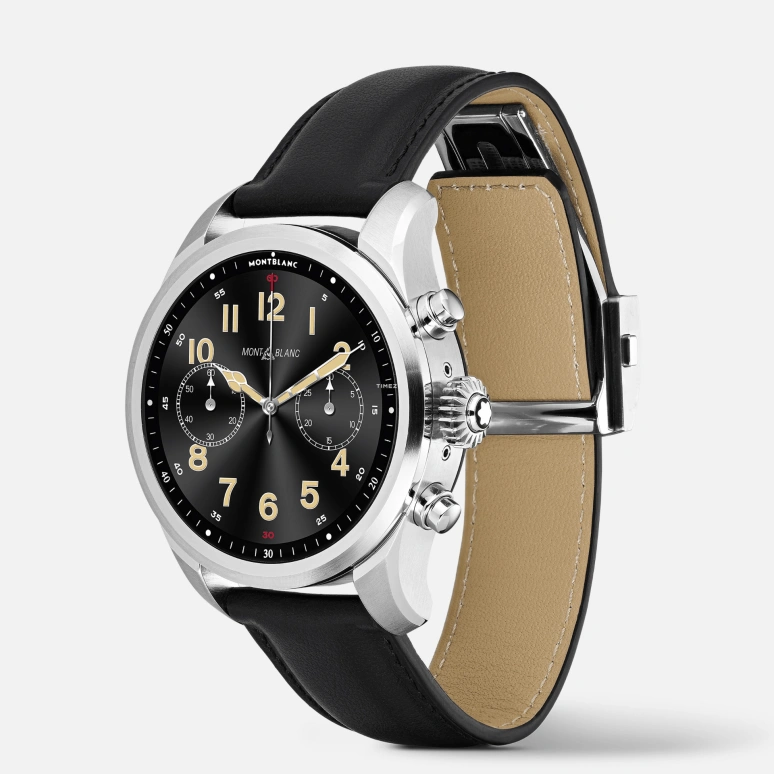 Montblanc,Summit 2 43.50mm,43.50mm,Stainless Steel,Black,Processor,Smartwatch,24hours,MB127647