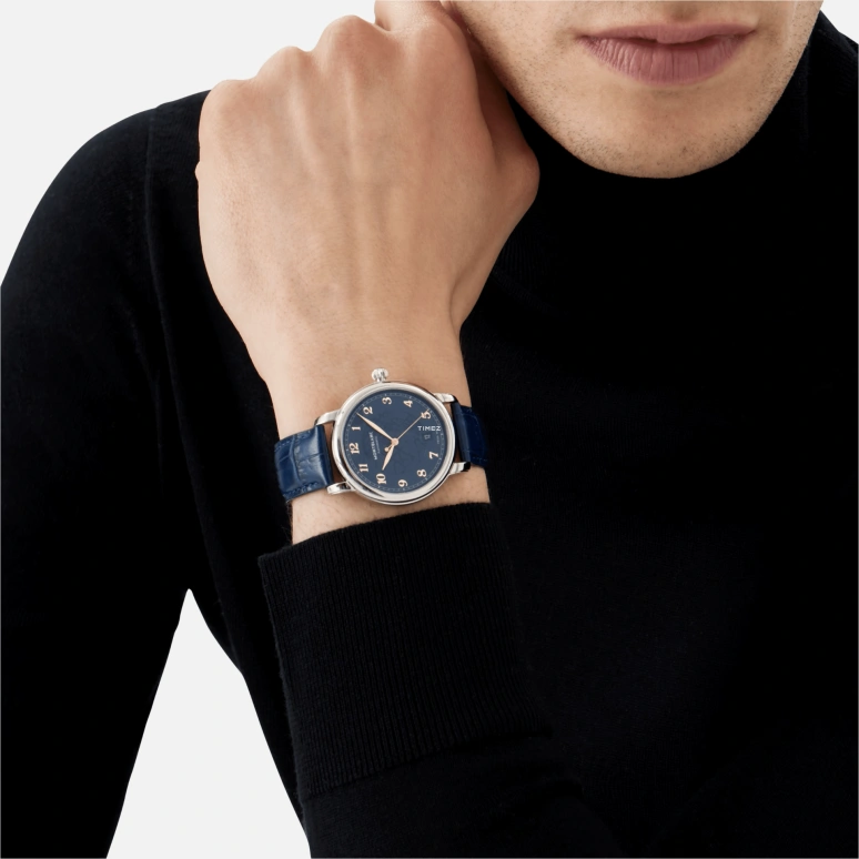Montblanc,Star 39mm,39mm,Stainless Steel,Blue,Automatic,Day,Sapphire,Crystal Glass,MB129628