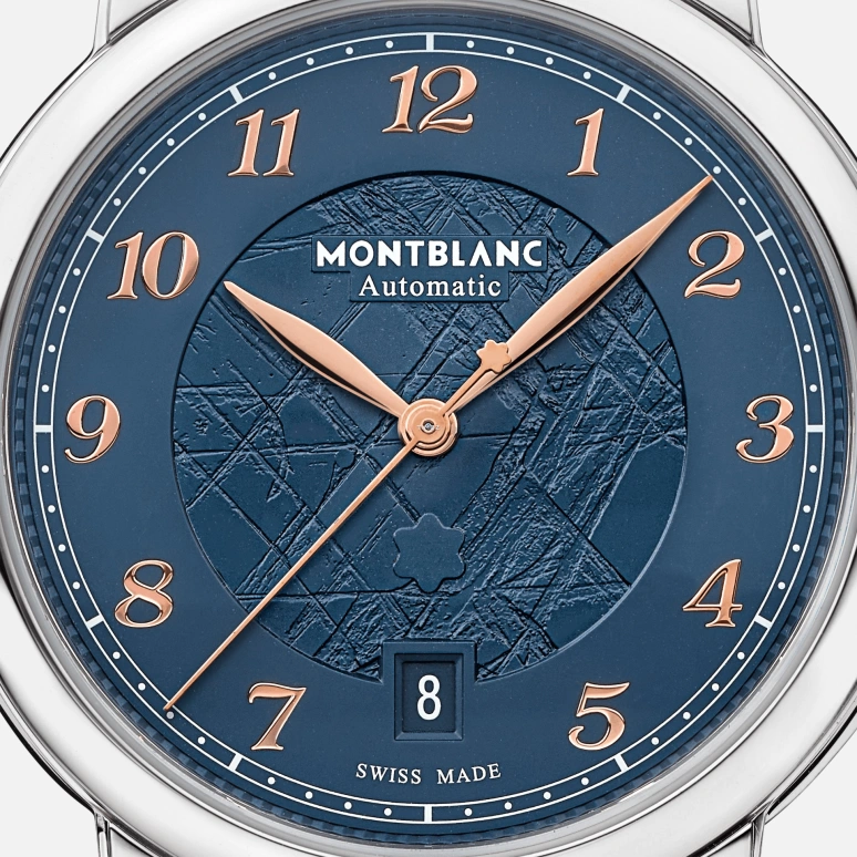 Montblanc,Star 39mm,39mm,Stainless Steel,Blue,Automatic,Day,38hours,MB129629