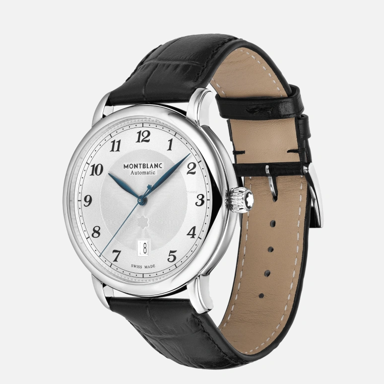 Montblanc,Star 42mm,42mm,Stainless Steel,Silver White,White,Automatic,Day,38hours,MB128681