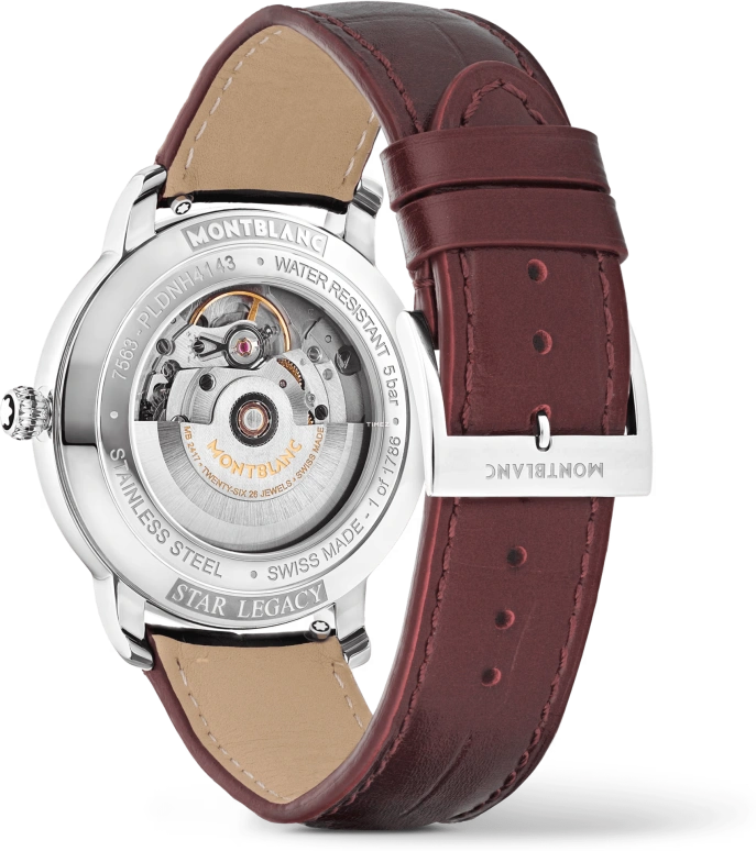Montblanc,Star 39mm,39mm,Stainless Steel,Red,Automatic,Day,38hours,MB133243