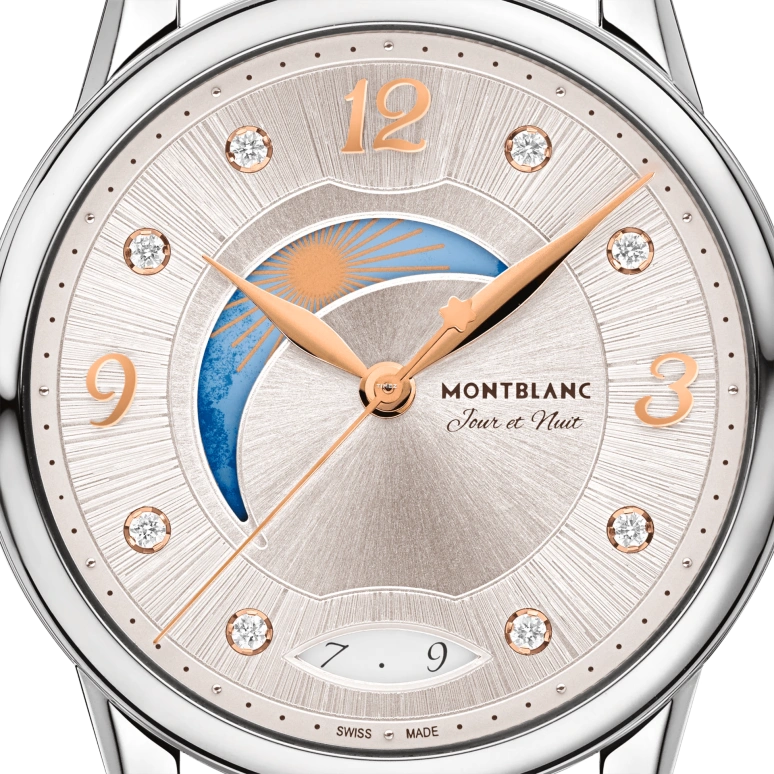 Montblanc,Boheme 34mm,34mm,Stainless Steel,Silver White,Automatic,Day,Day / Night Indication,MB133335