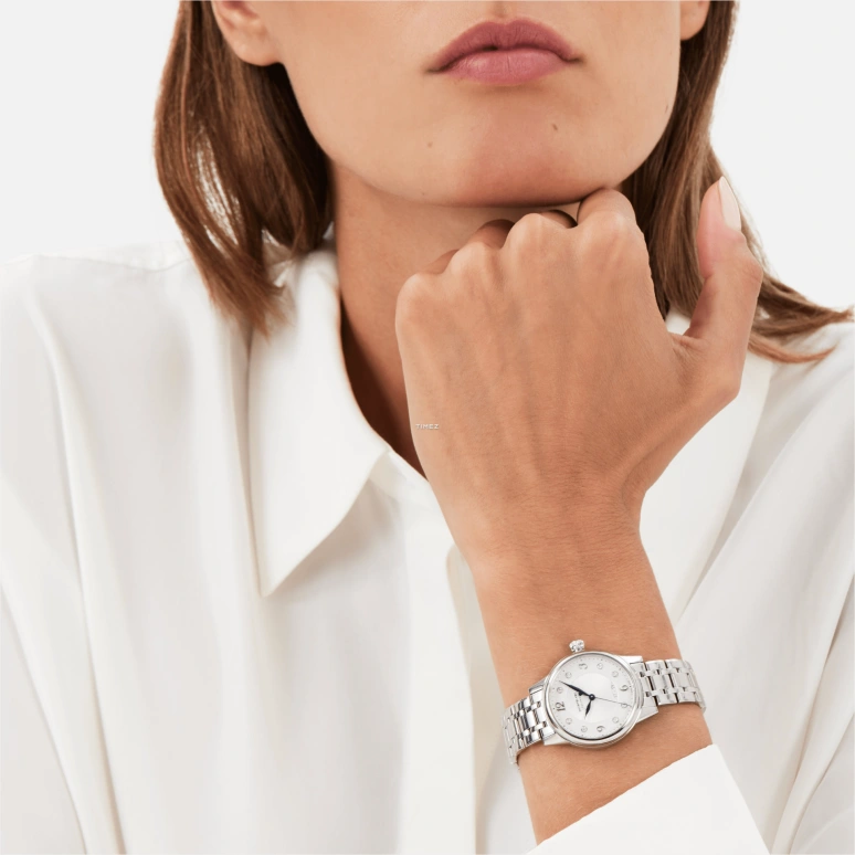 Montblanc,Boheme 30mm,30mm,Stainless Steel,Stainless Steel,White,Automatic,Day,Sapphire,Crystal Glass,MB127367