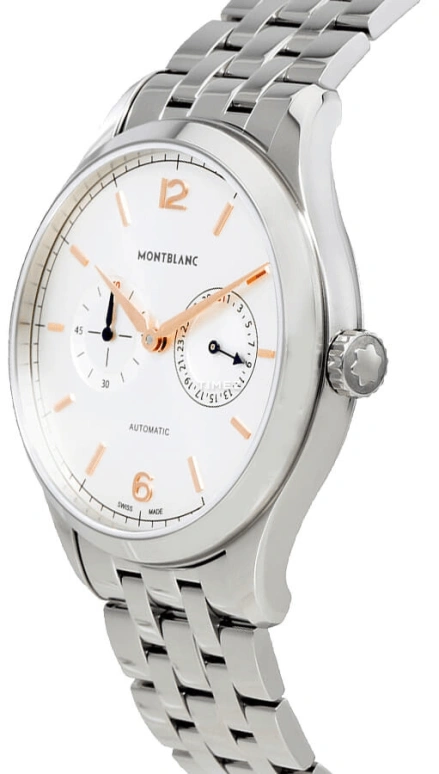 Montblanc,Heritage 40mm,40mm,Stainless Steel,Silver,Automatic,Day,38hours,114873