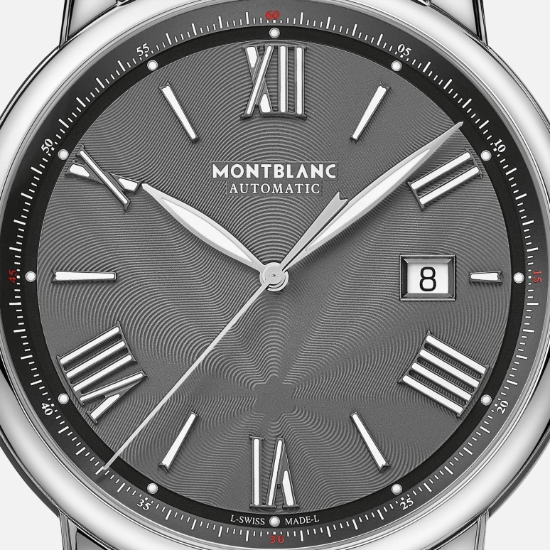 Montblanc,Star 43mm,43mm,Stainless Steel,Coal Gray,Automatic,Day,46hours,MB126107