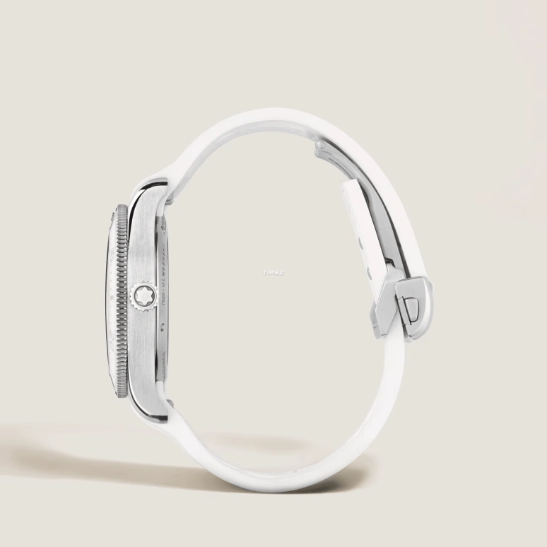 Montblanc,Iced Sea 38mm,38mm,Stainless Steel,Ceramic,White,Automatic,Day,38hours,MB134025