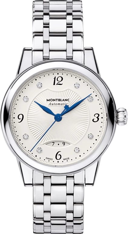 Montblanc,Boheme 30mm,30mm,Stainless Steel,Silver White,White,Handwound,Day,55hours,MB111056