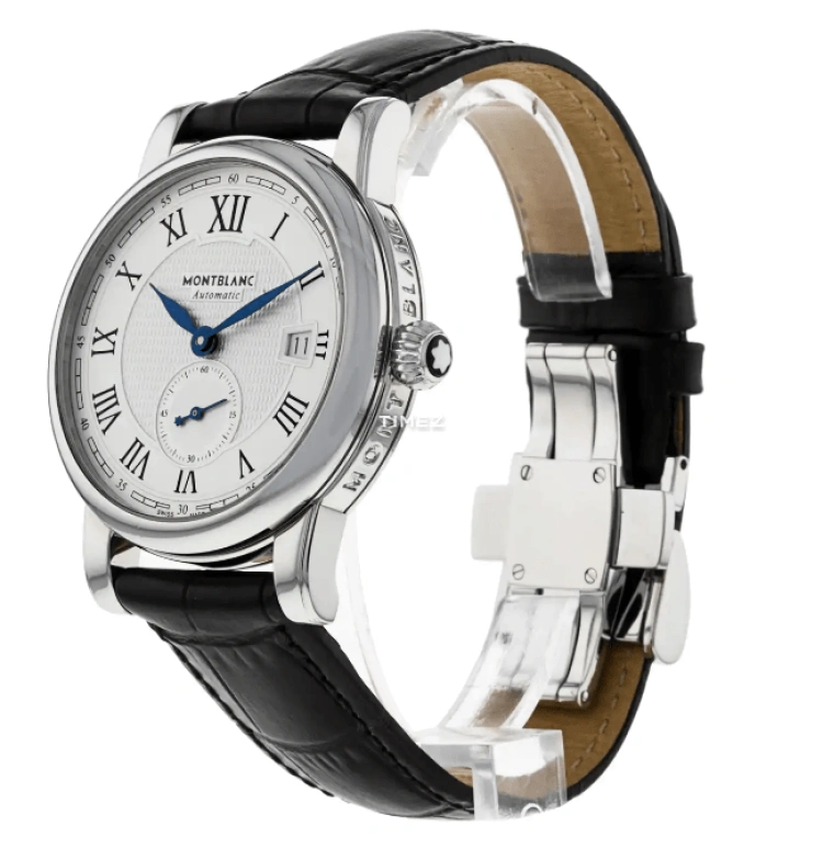 Montblanc,Tradition 40mm,40mm,Stainless Steel,Silver White,Automatic,Day,Sapphire,111881