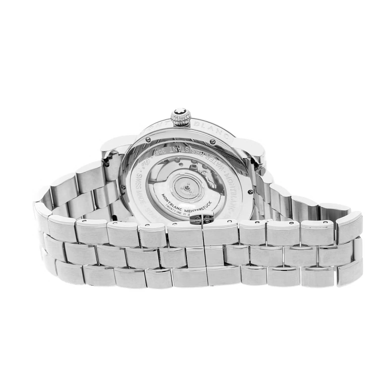 Montblanc,4810 42mm,42mm,Stainless Steel,Silver White,White,Automatic,Day,World Time,Day / Night Indication,MB106465