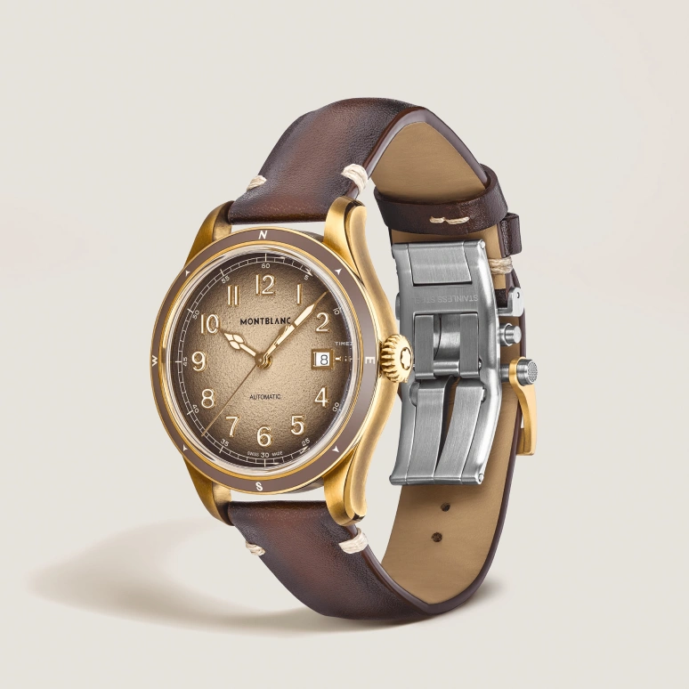 Montblanc,1858 41mm,41mm,Bronze,Ceramic,Brown,Automatic,Day,38hours,MB134339