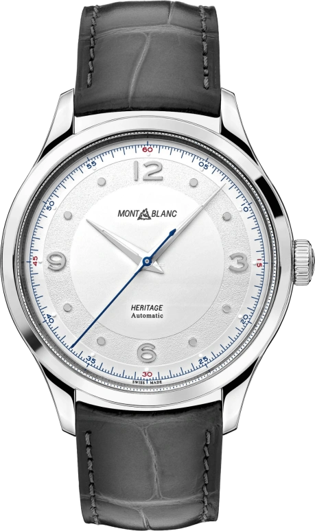 Montblanc,Heritage 40mm,40mm,Stainless Steel,Silver White,Automatic,Sapphire,Round,MB119943