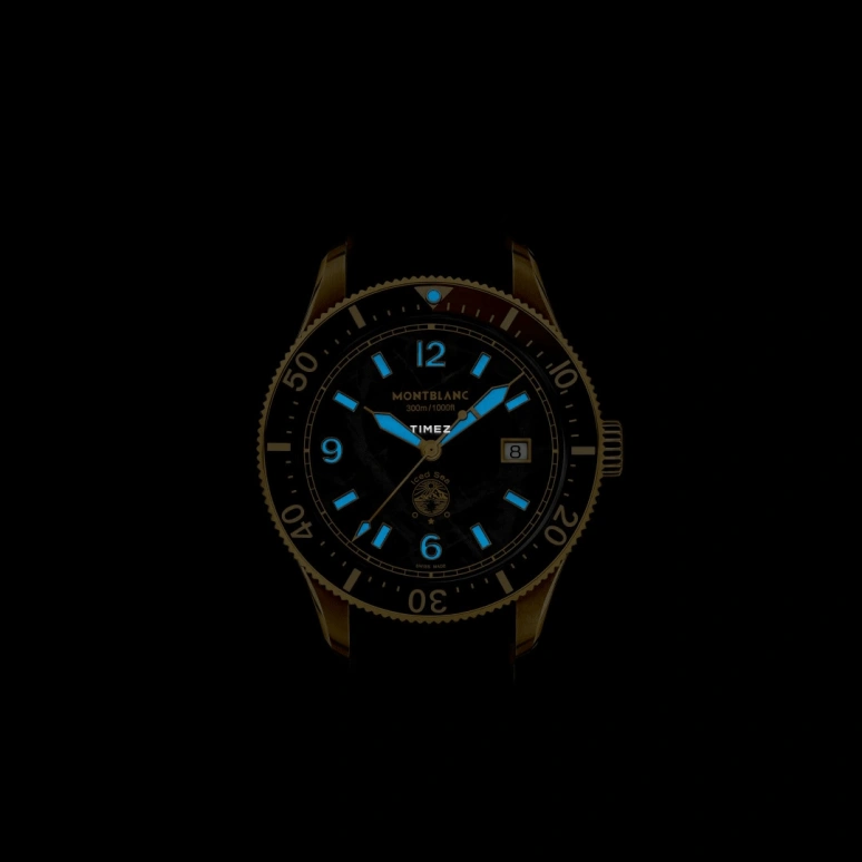 Montblanc,Iced Sea 41mm,41mm,Bronze,Aluminum Oxide,Stainless Steel,Black,Automatic,Day,38hours,Jing Bo Ran,MB133300