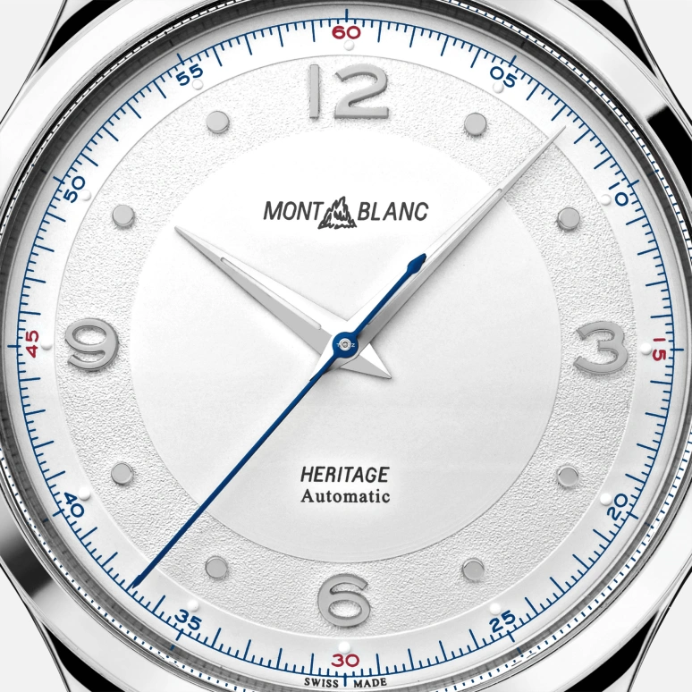 Montblanc,Heritage 40mm,40mm,Stainless Steel,Silver White,Automatic,Sapphire,Round,MB119943