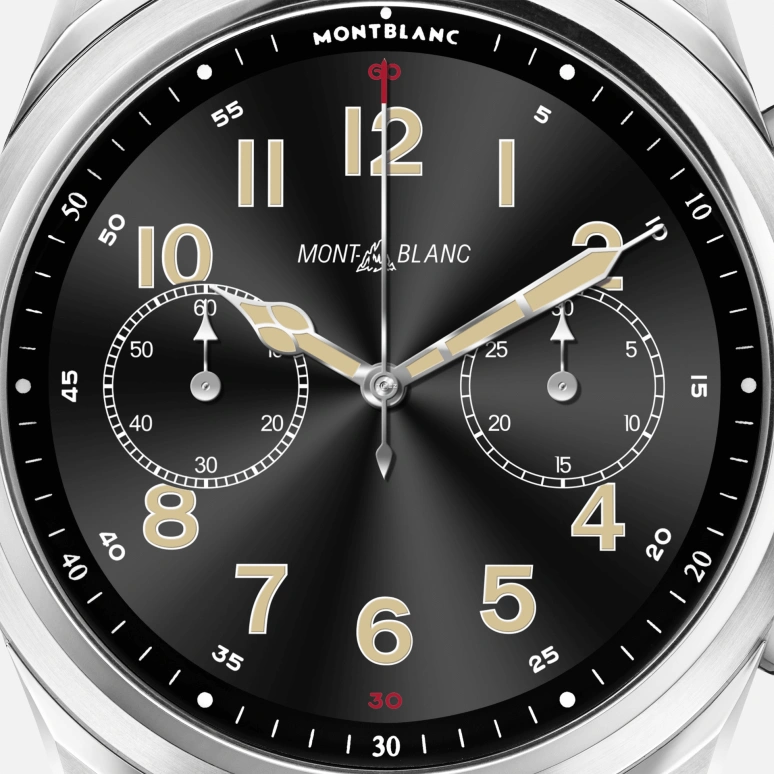 Montblanc,Summit 2 43.50mm,43.50mm,Stainless Steel,Black,Processor,Smartwatch,24hours,MB127647