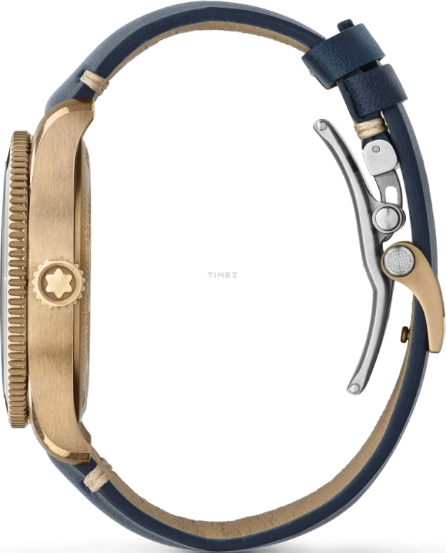 Montblanc,1858 42mm,42mm,Bronze,Blue,Automatic,Day,World Time,Day / Night Indication,MB129415