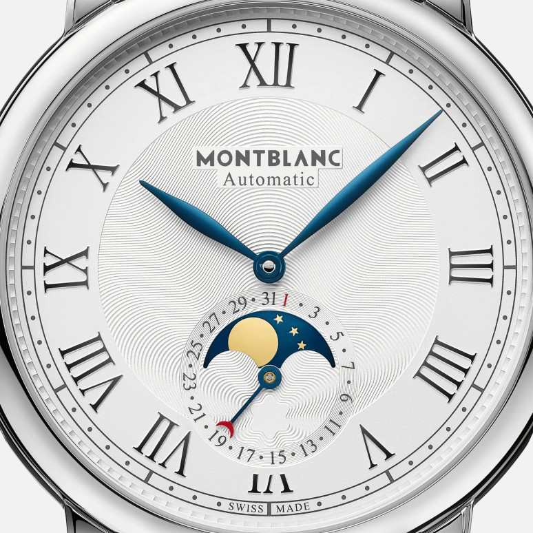 Montblanc,Star 42mm,42mm,Stainless Steel,White,Automatic,Moonphase,Day,MB126079