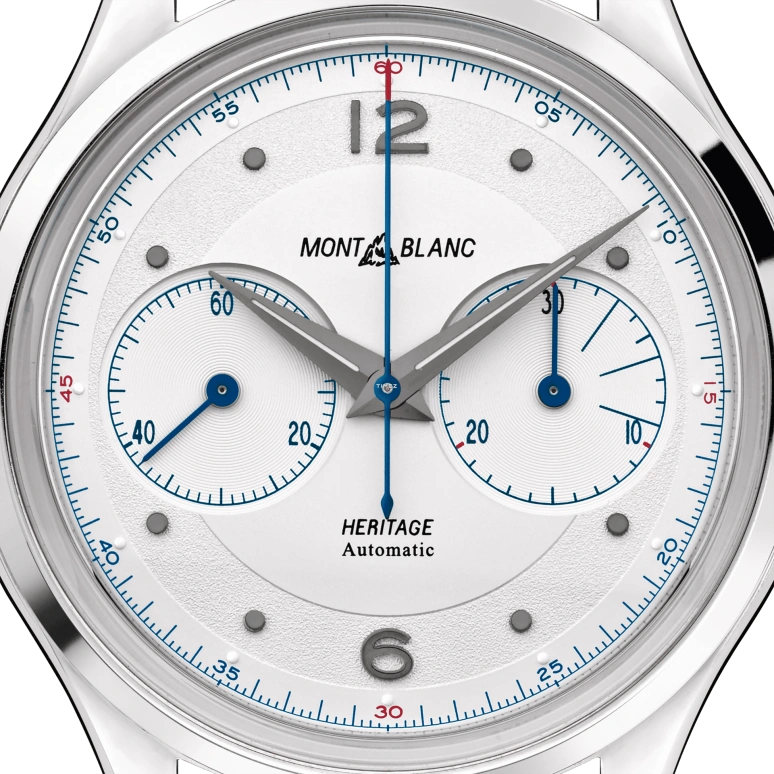 Montblanc,Heritage 42mm,42mm,Stainless Steel,Silver White,Automatic,Chronograph,Sapphire,MB119951