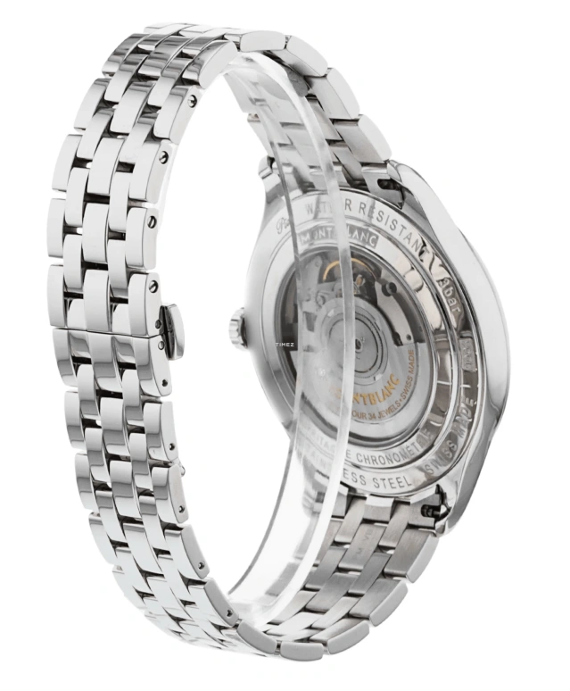 Montblanc,Heritage 41mm,41mm,Stainless Steel,Silver,Automatic,Day,Day / Night Indication,112648