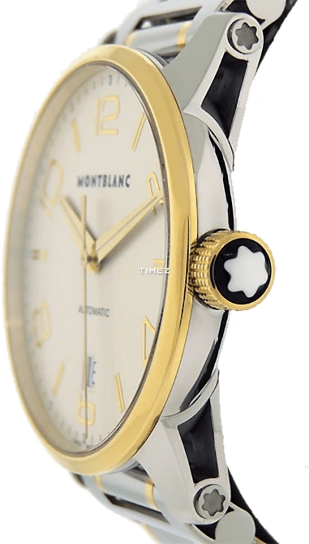 Montblanc,Timewalker 38mm,38mm,Stainless Steel,White,Automatic,Day,Sapphire,Crystal Glass,MB106502
