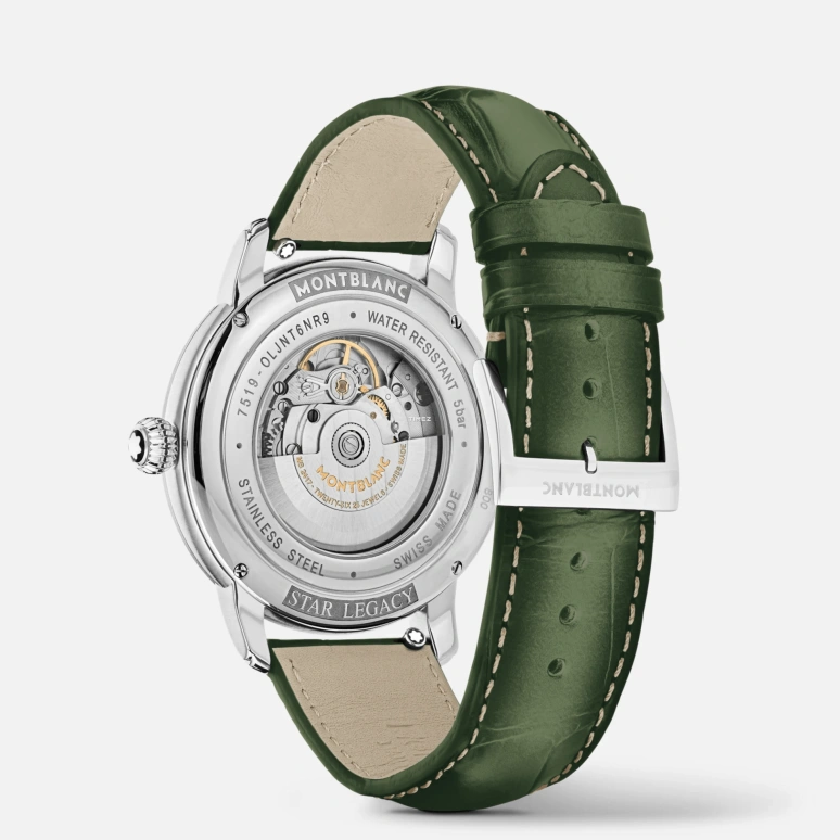 Montblanc,Star Legacy 43mm,43mm,Stainless Steel,Green,Automatic,Day,38hours,MB132948