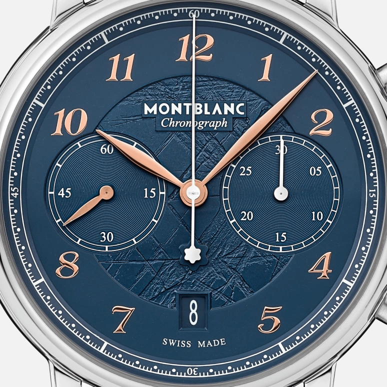 Montblanc,Star 42mm,42mm,Stainless Steel,Blue,Automatic,Day,Sapphire,MB129627