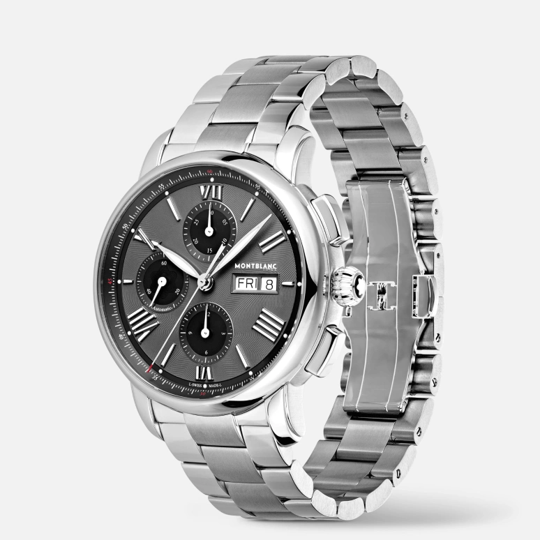 Montblanc,Star 43mm,43mm,Stainless Steel,Grey,Automatic,Chronograph,Date,Day,MB126103