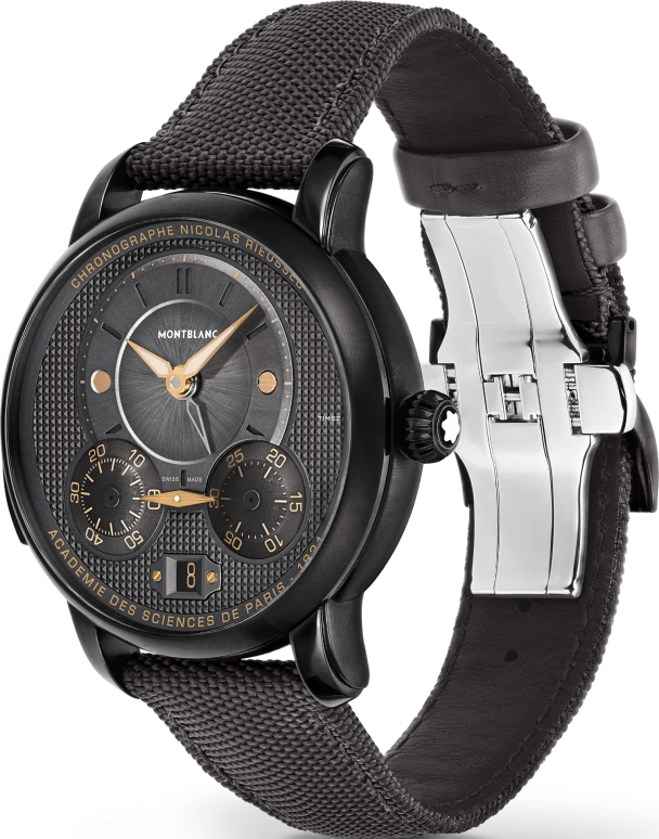 Montblanc,Nicolas Rieussec 43mm,43mm,Stainless Steel,Smoky Coal,Automatic,Chronograph,Day,Dule Time,Day / Night Indication,72hours,In-house Caliber,MB130985