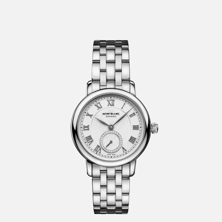 Montblanc,Star 32mm,32mm,Stainless Steel,Silver White,Automatic,Sapphire,Crystal Glass,Round,MB126294