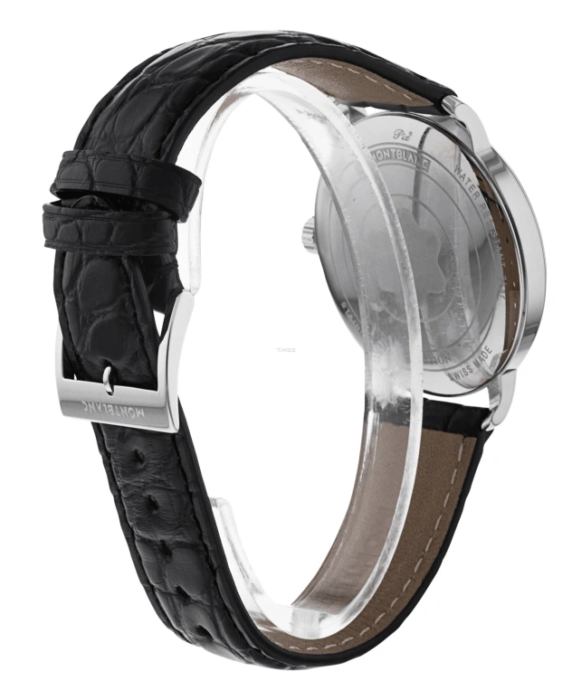 Montblanc,Tradition 36mm,36mm,Stainless Steel,Silver,Quartz,Day,26280hours,112635