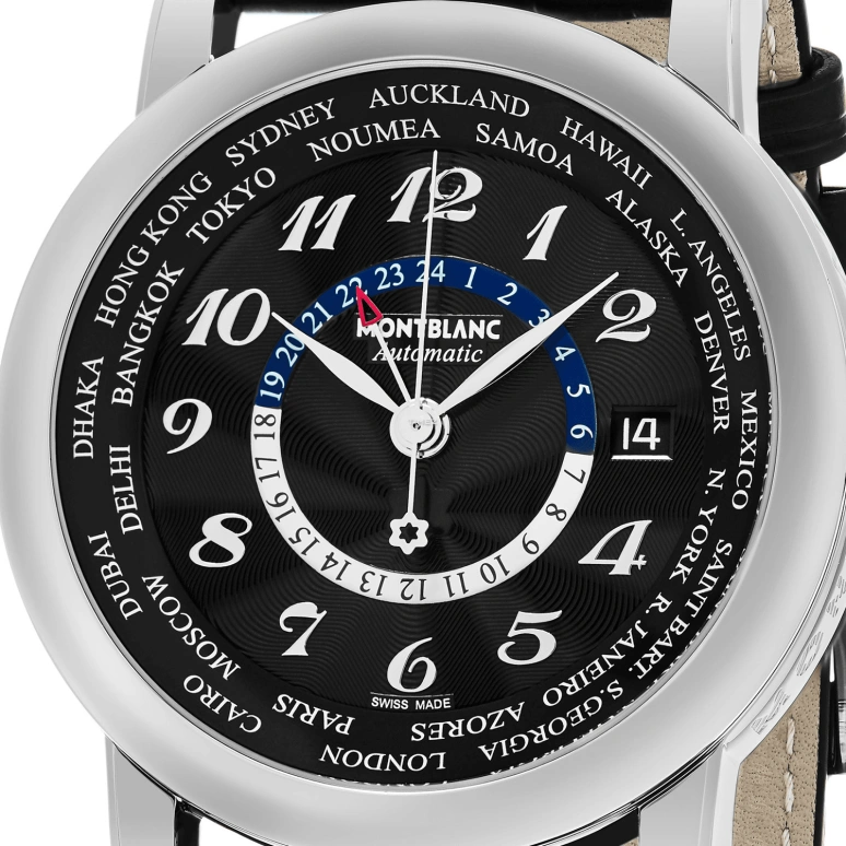 Montblanc,4810 42mm,42mm,Stainless Steel,Black,Automatic,Day,World Time,Day / Night Indication,106464