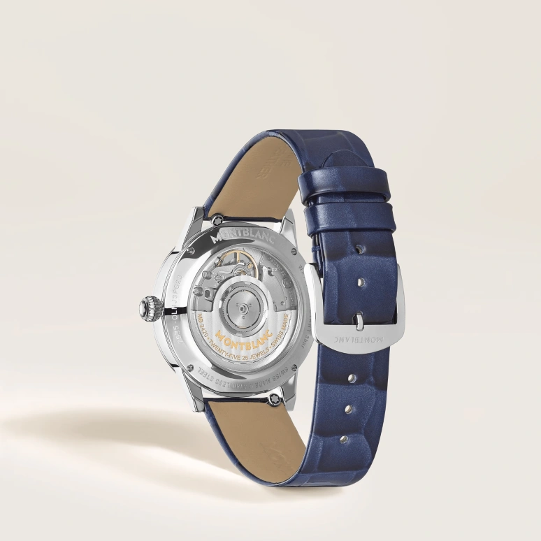 Montblanc,Boheme 34mm,34mm,Stainless Steel,Blue,Automatic,Day,Day / Night Indication,MB133310