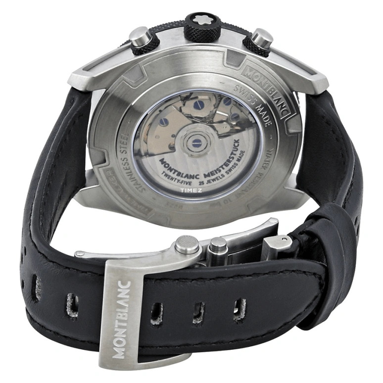 Montblanc,Timewalker 43mm,43mm,Stainless Steel,Black,Automatic,Chronograph,Day,116098
