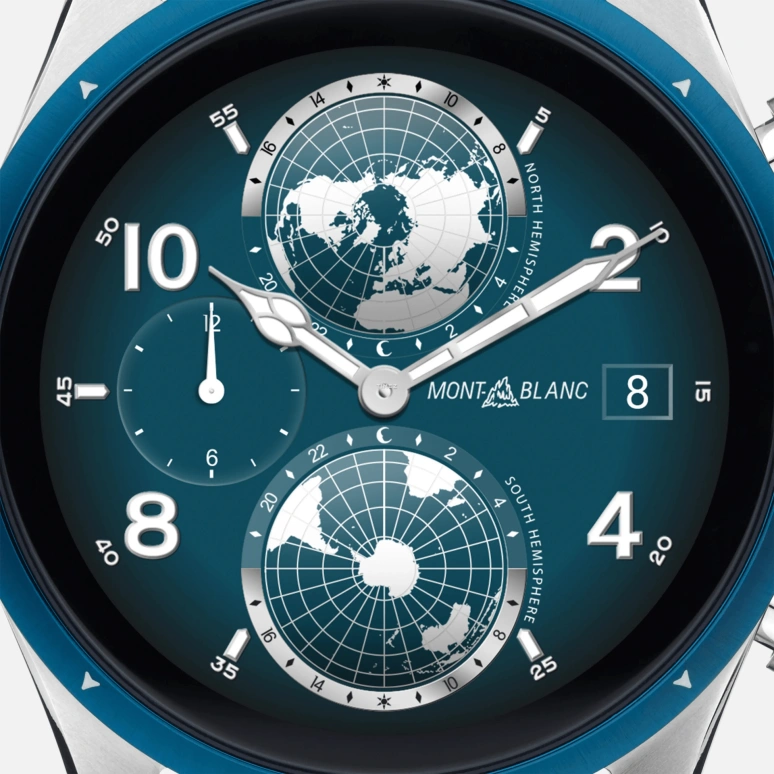 Montblanc,Summit 3 41.91mm,41.91mm,Titanium Gold,Blue,Handwound,Smartwatch,24hours,MB131800