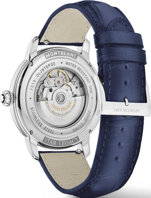 Montblanc,Star 43mm,43mm,Stainless Steel,Blue,Automatic,Day,38hours,MB130956