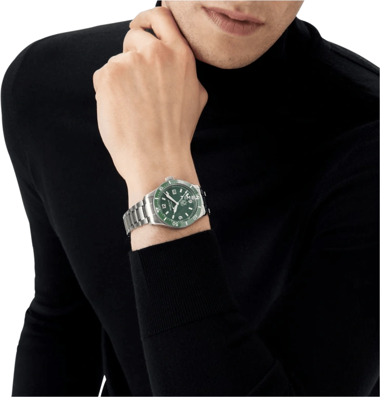 Montblanc,Iced Sea 41mm,41mm,Stainless Steel,Ceramic,Green,Automatic,Day,38hours,MB129373