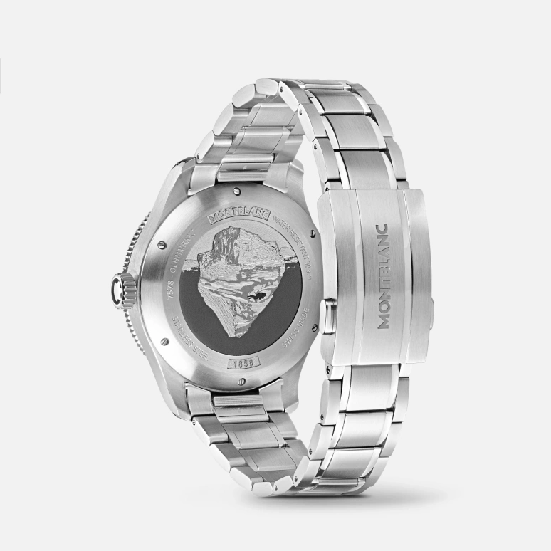 Montblanc,Iced Sea 41mm,41mm,Stainless Steel,Grey,Automatic,Day,38hours,MB130793